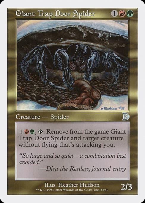 Giant Trap Door Spider