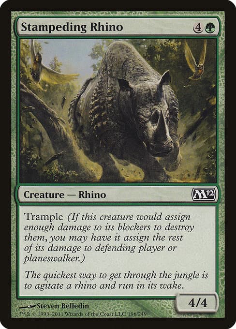 Stampeding Rhino