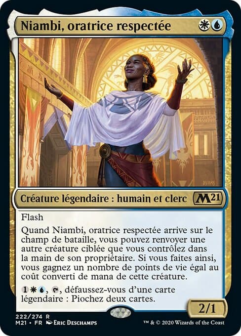 Niambi, Esteemed Speaker