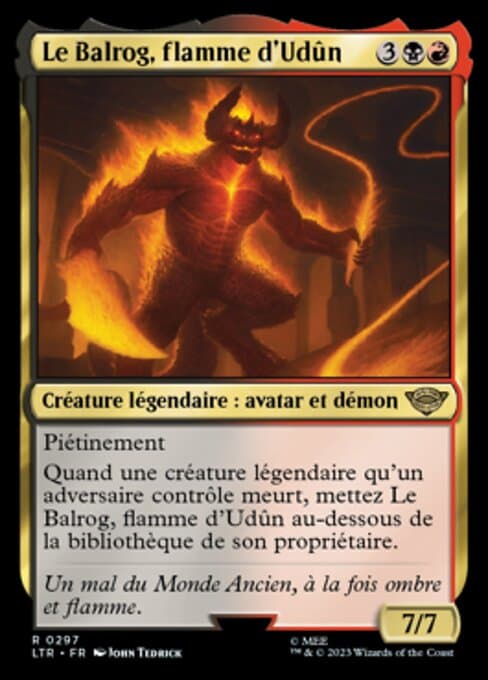 The Balrog, Flame of Udûn