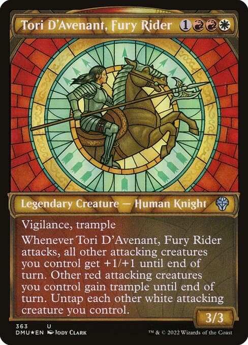 Tori D'Avenant, Fury Rider