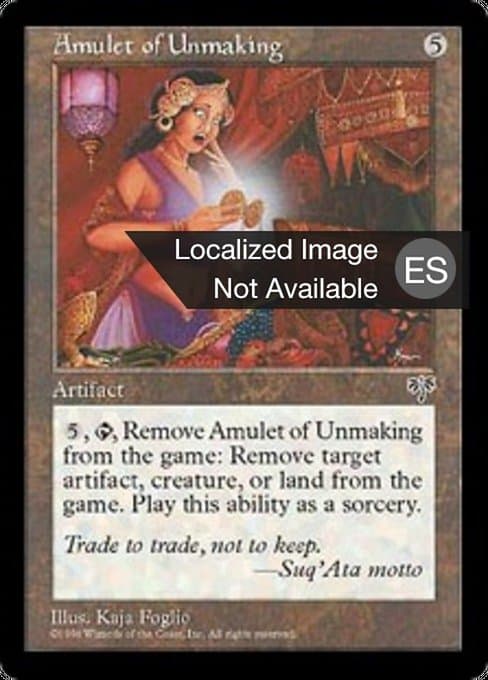 Amulet of Unmaking