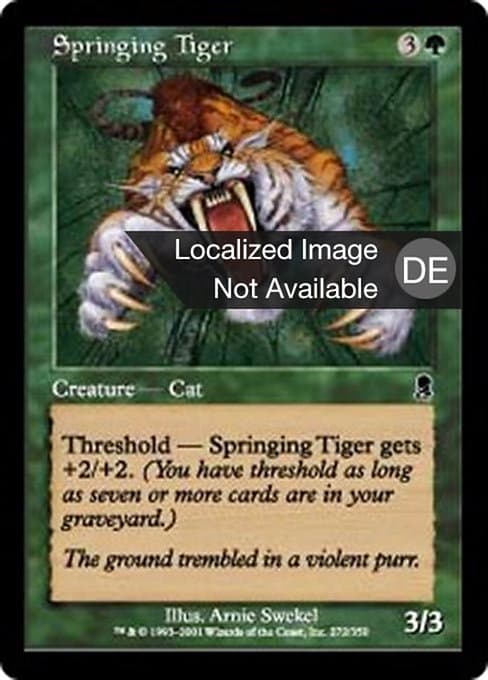 Springing Tiger