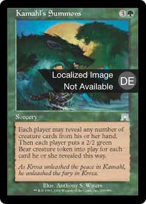 Kamahl's Summons