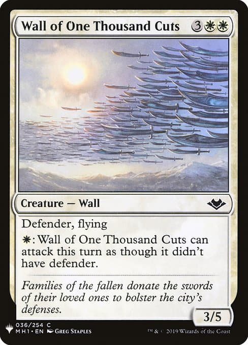 Wall of One Thousand Cuts