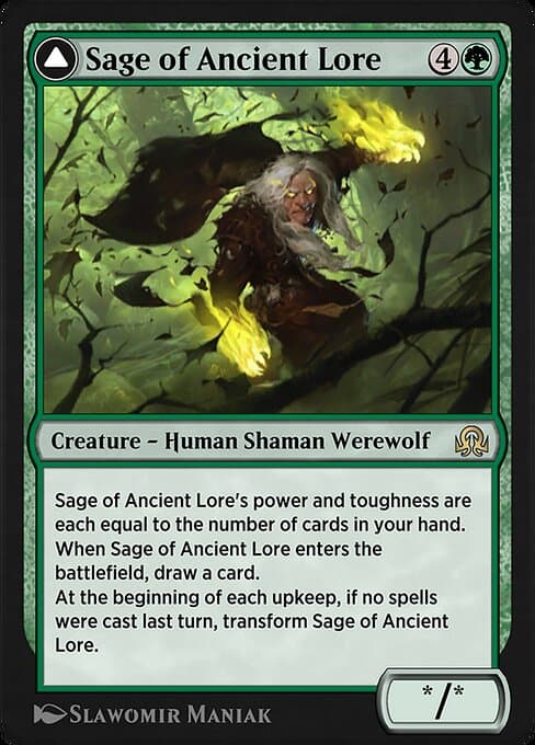 Sage of Ancient Lore • Werewolf of Ancient Hunger